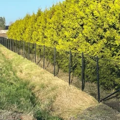 Villastängsel 150cm högt | 25 meter | Komplett paket Svart Clearance